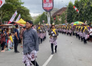 Satreskrim Polres Trenggalek Berperan Sebagai Bregada Pusaka dalam Peringatan Hari Jadi Trenggalek ke-830