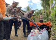 Satlantas Polres Trenggalek Salurkan Bantuan Air Bersih Menyambut Hari Lalu Lintas Bhayangkara