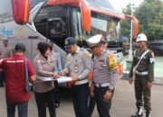 Jelang Libur Nataru, Ditlantas Polda Jatim Lakukan Ramp Check di Terminal Bus Trenggalek